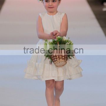 (MY1524) MARRY YOU Custom Made Sleeveless Short Cheap Flower Girl Dresses