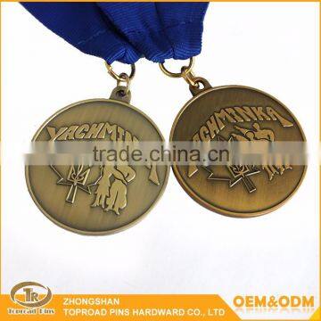 Zhongshan wholesale factory direct sale custom metal stand gold award medal