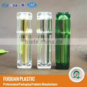 Acrylic cosmetic cuboid bottle plastic with sprayer