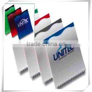 Cheap promotion square shape plastic window wiper with ice scraper squeegee is007