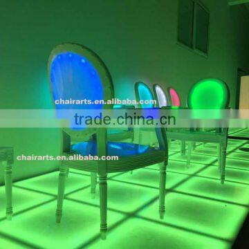 Modern Acrylic Led Illuminated Lighting Chair with high quality