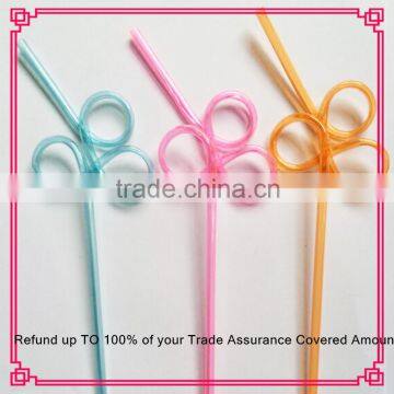 Twisty Curly Plastic Drinking Straws Kids Party Decoration