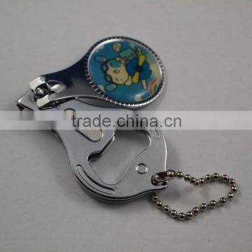 Pretty design carboon steel key chain nail clipper