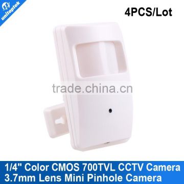 700TVL 1/4" Color CMOS 3.7mm Lens Mini Indoor/Outdoor Security CCTV Camera 4pcs/lot                        
                                                Quality Choice