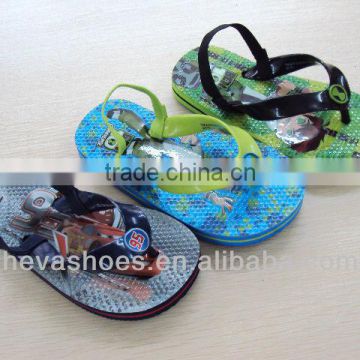 HEVA back elastic strip Children slipper outdoor 2013