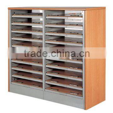 Fashion metallic flooring library 10 layer newspaper display shelf