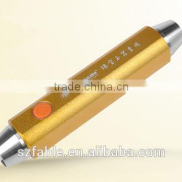 Rechargeable Mini Jade Testing Flashlight, gem torch with Yellow & White light FJT-2