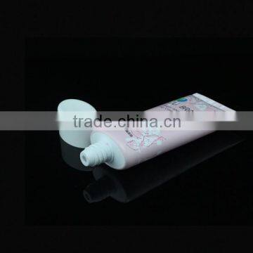 100g cosmetic plastic packing pink tube for ocean cream with white oval cap