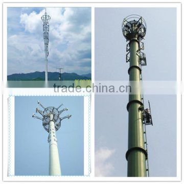 Single Tube Communication Tower/ Steel Tubular Pole /Steel Tubular Telecommunication Pole