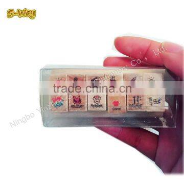 Minni Diy Toy Kids Wooden Stamp Set for Kids