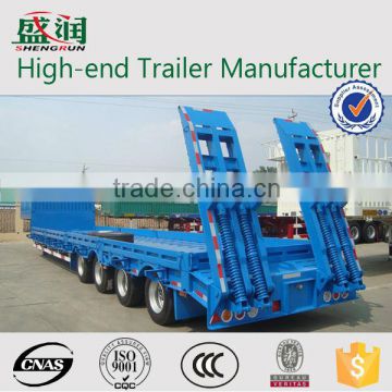 construction machinery transporter with low bed / truck low loader trailer