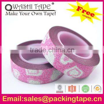 lovely adhesive sticker glitter paper wholesale