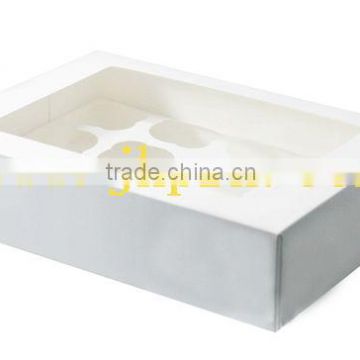 white paper cupcake box printing