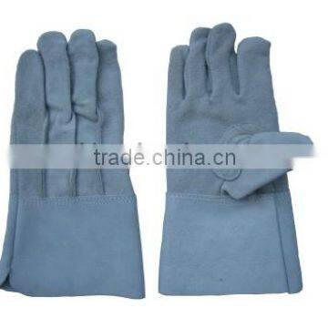 natural color cow split leather welding glove