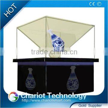 10.1 inch Chariot 3d holographic display box, pyramid for advertising on sale.