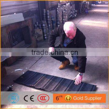 Nigeria Hot Sale Villa Natural Mosaic Roof Tile Stone Coated Metal Roof Tile Machine Made in China photo-4