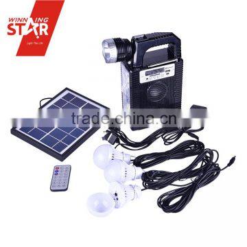 3W Solar Lighting System for Home Lighting and Mobile Charging