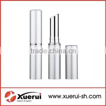 cosmetic aluminium slim silver lipstick tube