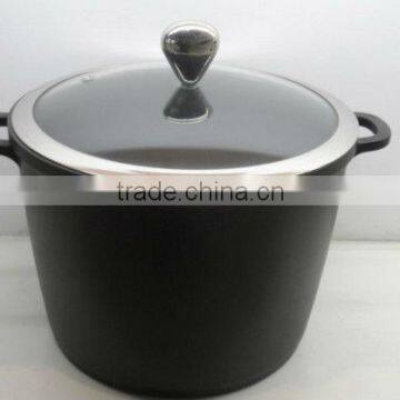 Die-casting non-stick aluminum deep pot