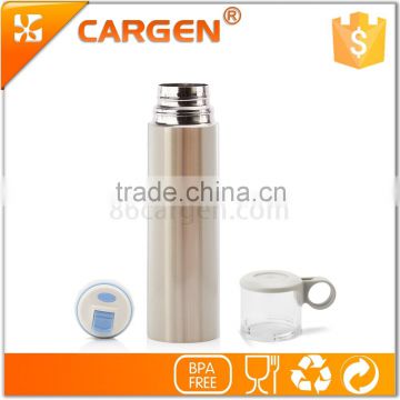 Yoga gym necessity 480ml stainless steel thermos bottle with cup cap