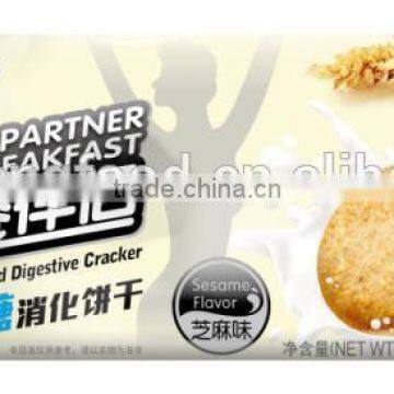 No Sugar Added Digestive Cracker Breakfast Biscuit(Sesame fla)