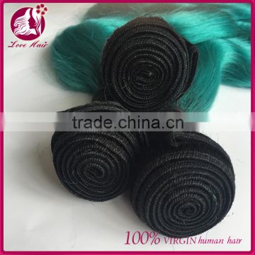 Malaysian Hair Body Wave 7A Unprocessed 1B/Teal Human Hair Weave 100G Enough Weight Two Tone For White Women