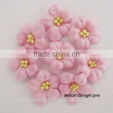 100 pcs handmade Light Pink Mini Sage Rose paper flower