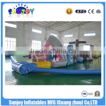 2016 15oz commercial obstacle inflatable water obstacle course for sale