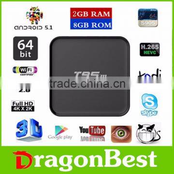 1Gb Ram 8Gb Rom Android Tv Box T95M Android 5.1 Quad Core Amlogic S905 Smart Tv Box