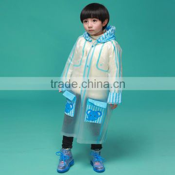 2016 wholesale cartoon custom disposable waterproof transparent children raincoat for bike