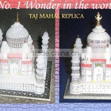 Hand Carving Marble Taj Mahal Replica