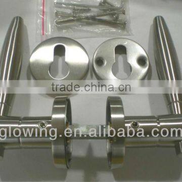 HS006 stainless steel solid lever main door handle