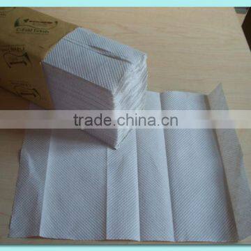 White recyle cheapest C-fold towel paper for dispenser