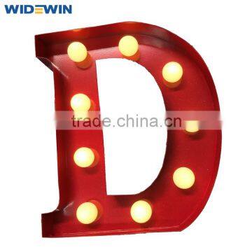 Metal Frame Advertising Front Light Sign/ Illuminated Bulb Sign Letters / Light up Letters for Sign