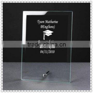 Optical Graduation Glass Plaque For School Takeaway