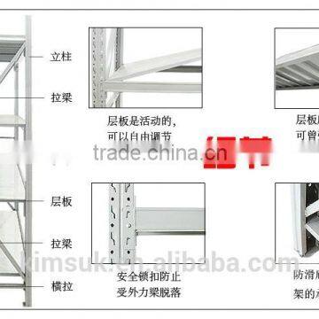 Steel Medium Duty Beam Rack Blue Exquisite Display Rack For Storages photo-3