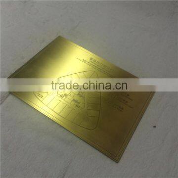 Gold Plating Custom Made Signboard Electrical Safety Sign Made of Metal photo-4