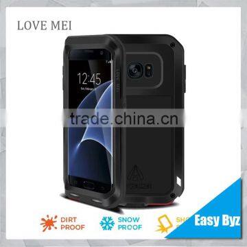 Case for Samsung galaxy s7 edge Shockproof Waterproof Rugged Gorilla Love Mei Metal case For samsung s7 edge Phone cover