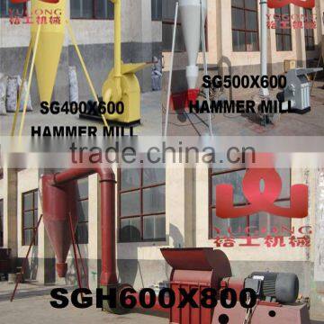 CE Approved Yugong SG Series Wood Hammer Crusher,wood Sawdust Crusher