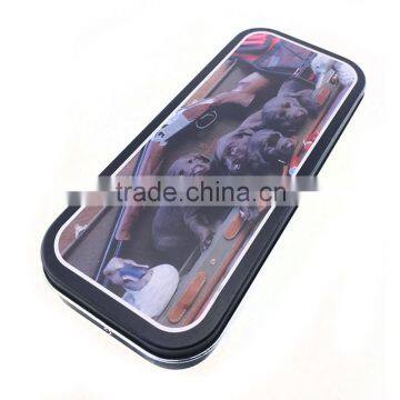 delicacy rectangular koala metal tin pencil case