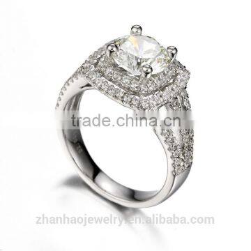 top latest design 2014 trendy ring aaaaa cubic zirconia party ring design