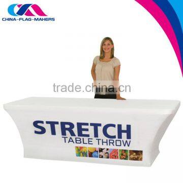 Contour Table Covers Lycra Spandex Table Cover , Trade Show Table Cloth
