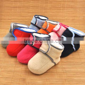 2016 Wholesale Fluffy Animal Warm Winter Indoor Slipper Plush Baby Shoes