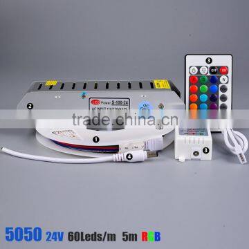 high power 60leds 14.4w 220v 5050 led strip copper