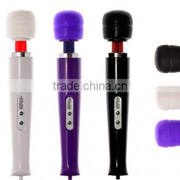 10 Speed Magic Wand Travel Massager Sexy Women Toy Vibrators Adult Sex Products four colors With English Manual AV0038