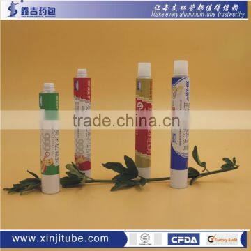 factory supply collapsible soft Aluminum adhesives Tube Packaging