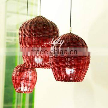 wholesale beautiful mini willow lamp shades for Christmas decoration