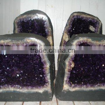 Natural amethyst quartz crystal geode ,large citrine crystal geode for decoration