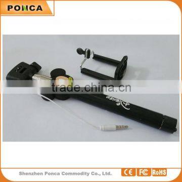 Hot selling Cartoon selfie monopod stick with shutter button remote control phones selfie stick