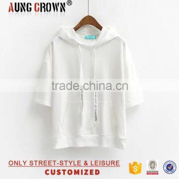 Women's Fleece Cotton Polyester Customize Hoodies With Fashion Printing